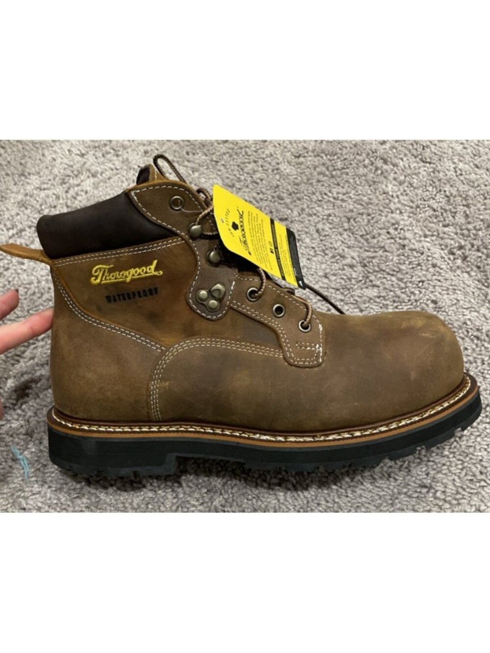 Size 9.5 EE-Thorogood Men's Iron River 6" Composite Toe Waterproof Boots